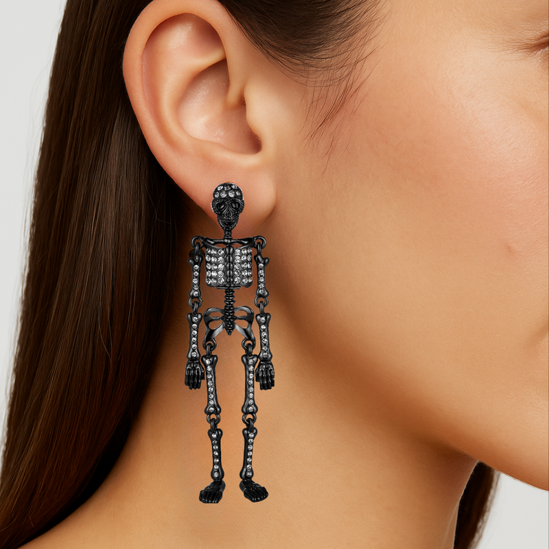 Articulated Skeleton Earrings