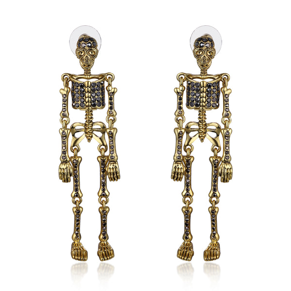 Articulated Skeleton Earrings