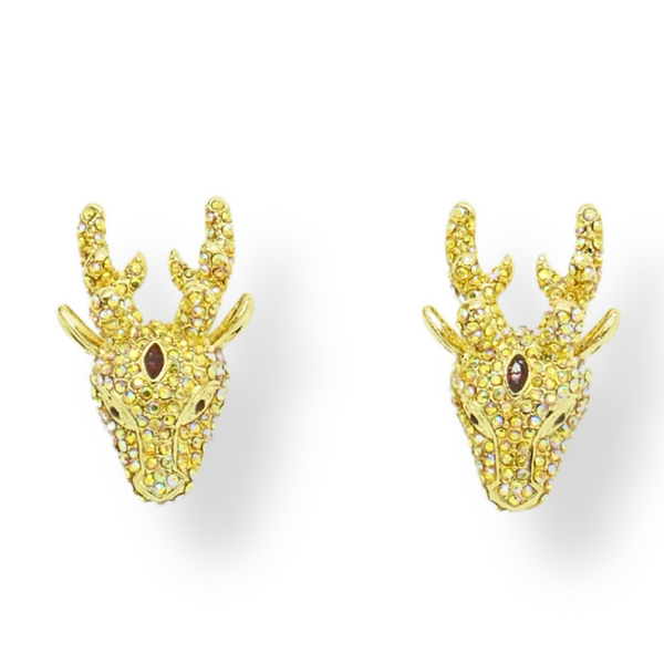 Stag Stud Earrings