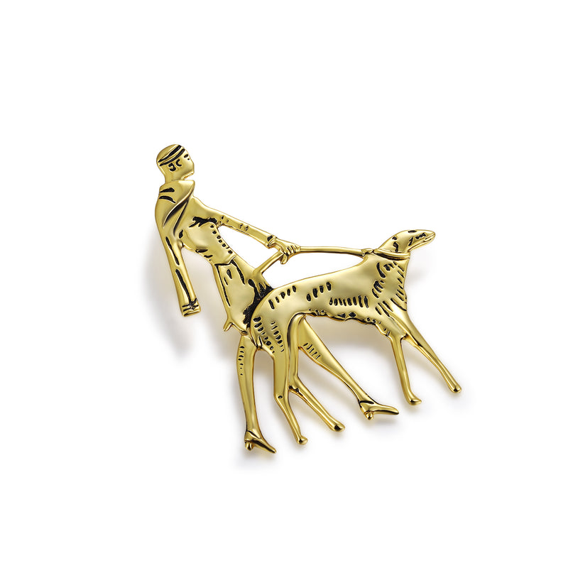 Art Deco Lady Brooch