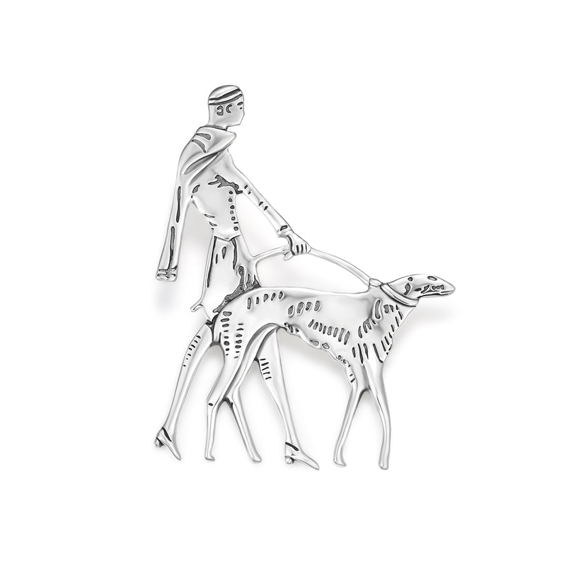 Art Deco Lady Brooch