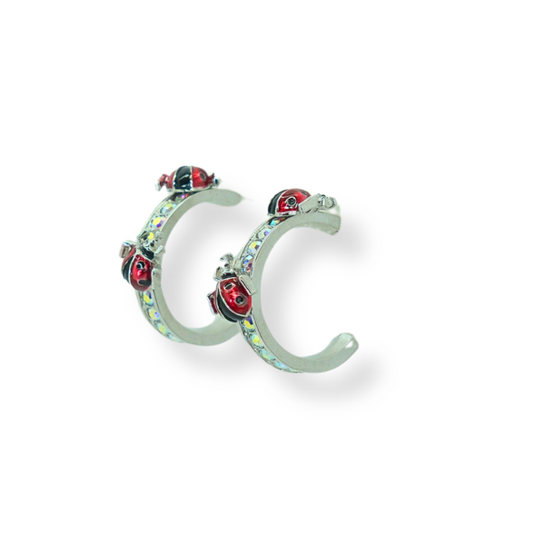 Ladybird Hoop Earrings
