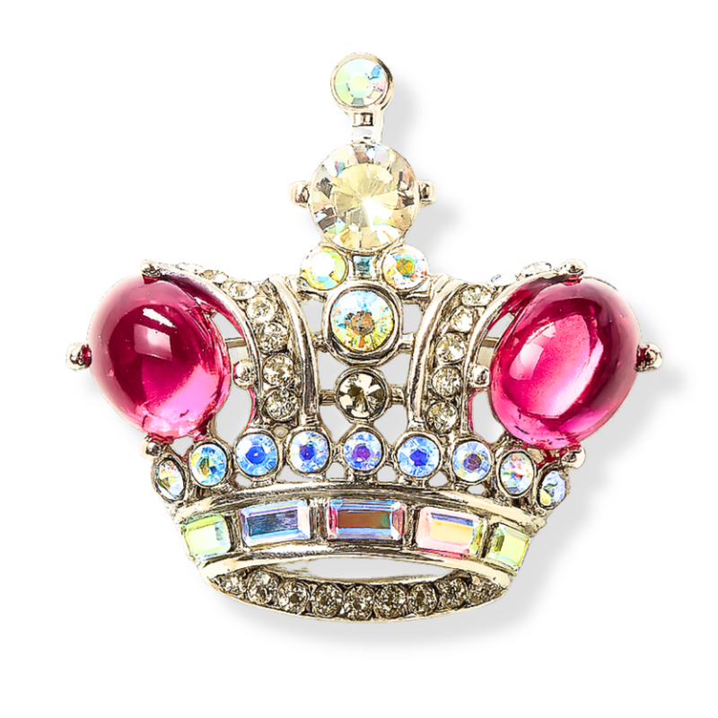 Small Regal Crown Brooch