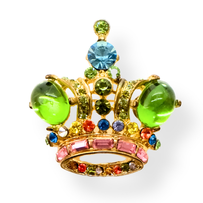 Small Regal Crown Brooch