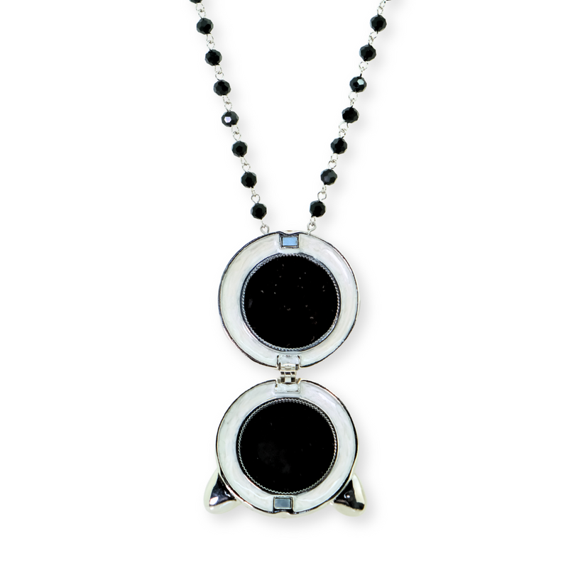 Cat Compact Mirror Necklace