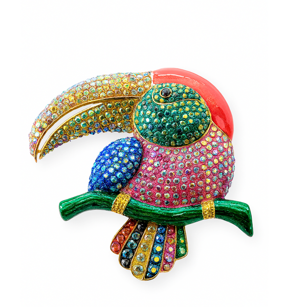 Tropical Toucan Brooch