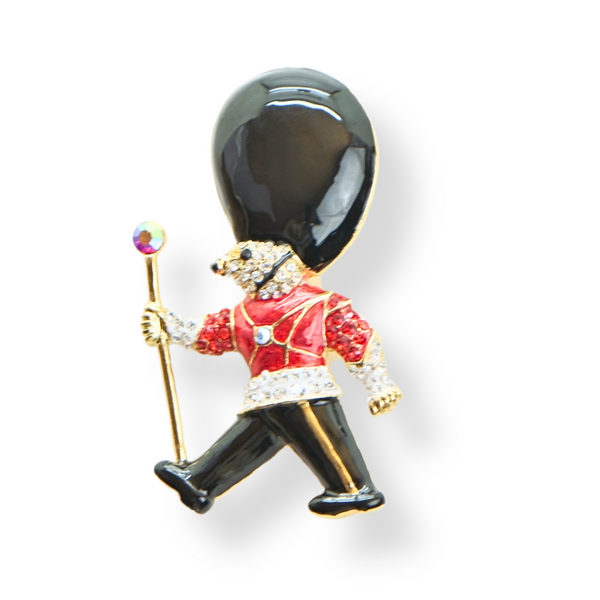 Teddy Bear Guardsman Brooch