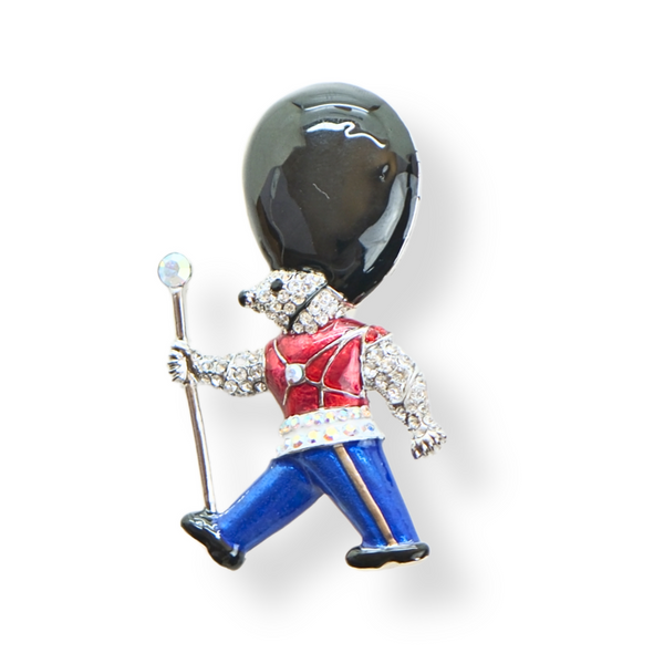 Teddy Bear Guardsman Brooch