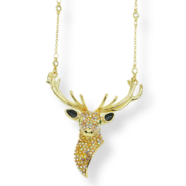 Crystal Stag Pendant
