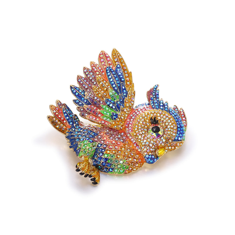 Flying Owl Brooch
