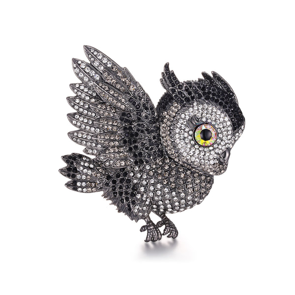 Flying Owl Brooch