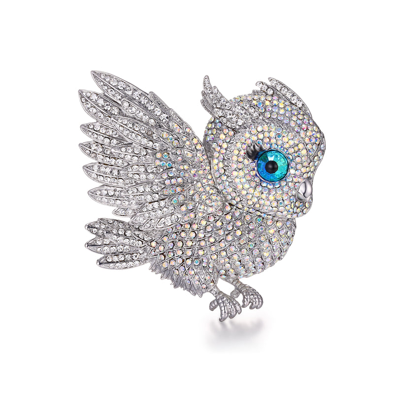 Flying Owl Brooch