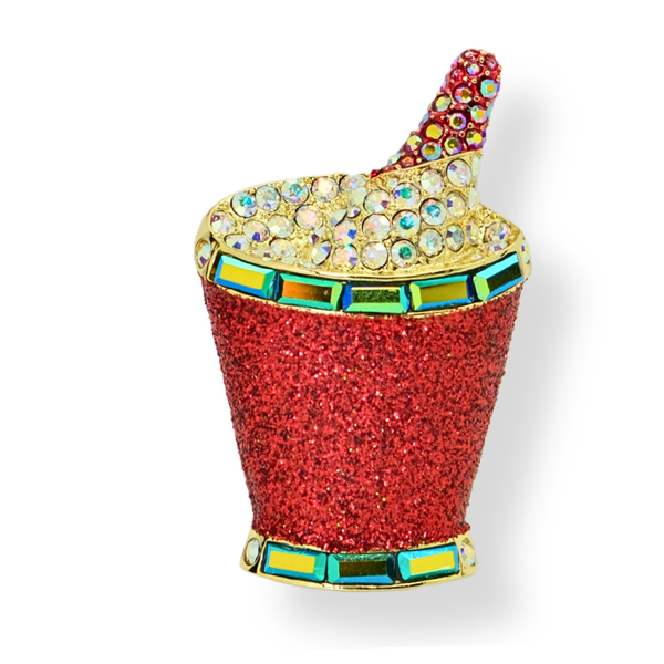 Champagne Bucket Brooch