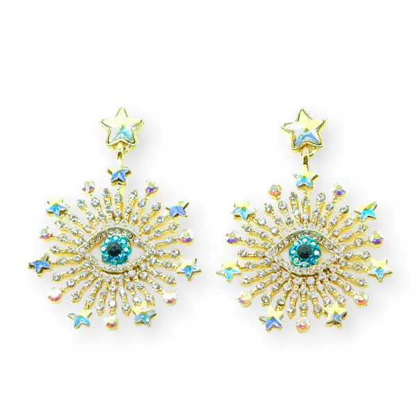 Sunburst Eye Earrings