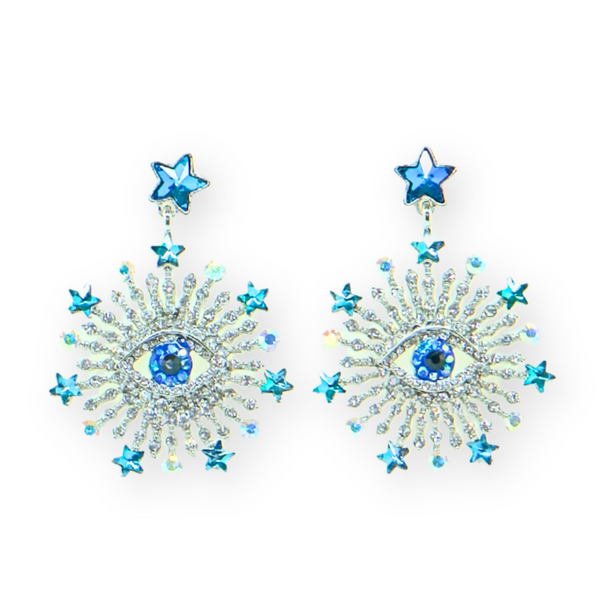 Sunburst Eye Earrings