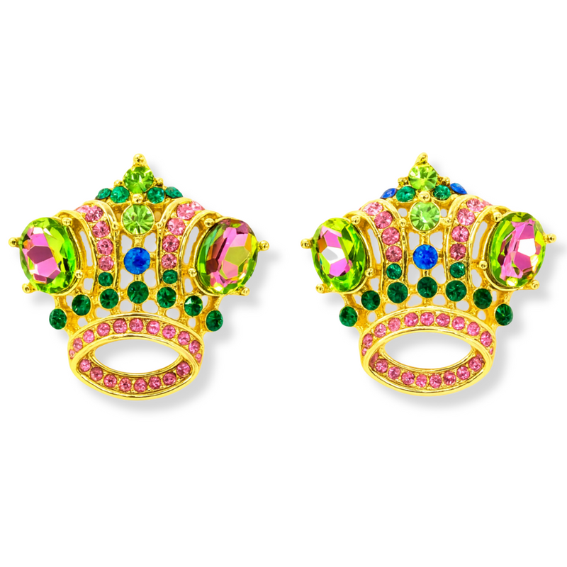 Regal Crown Earrings