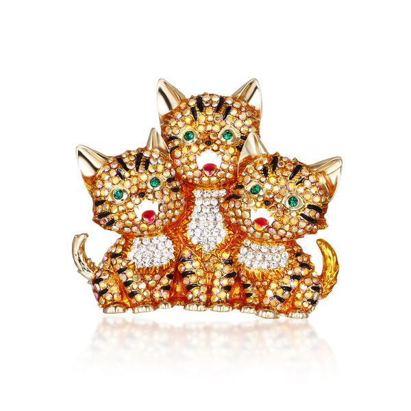 Cat Choir Brooch