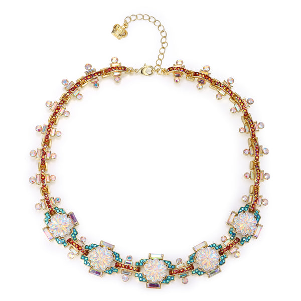Art Deco Flower Necklace