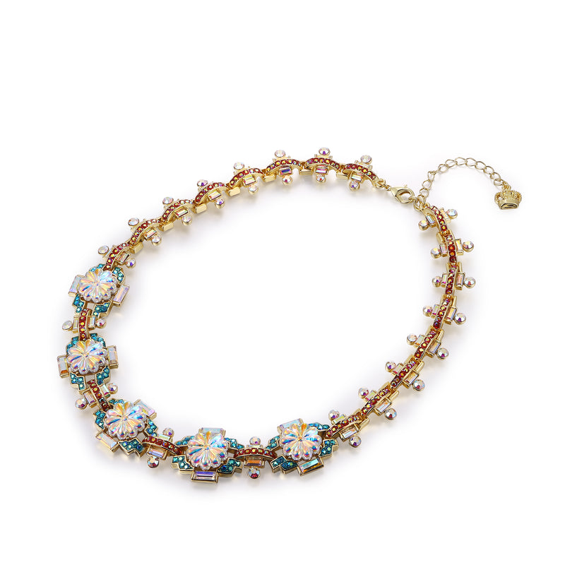 Art Deco Flower Necklace