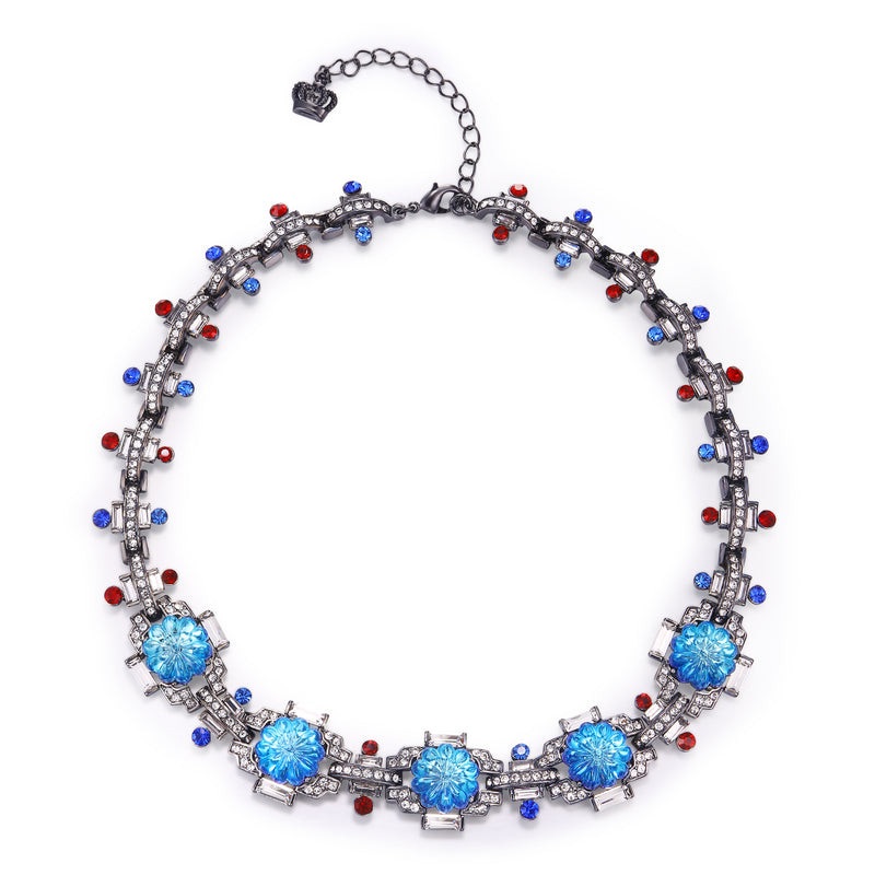 Art Deco Flower Necklace