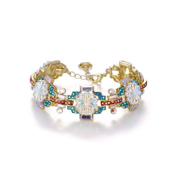 Art Deco Flower Bracelet