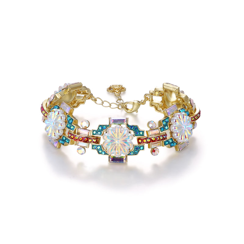 Art Deco Flower Bracelet
