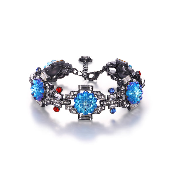 Art Deco Flower Bracelet