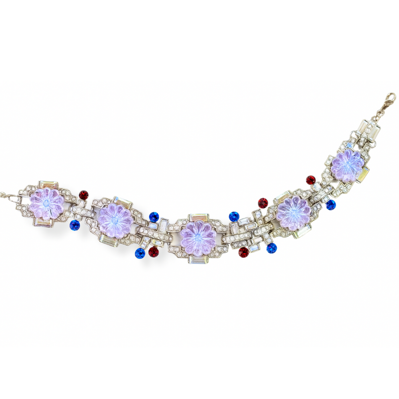 Art Deco Flower Bracelet