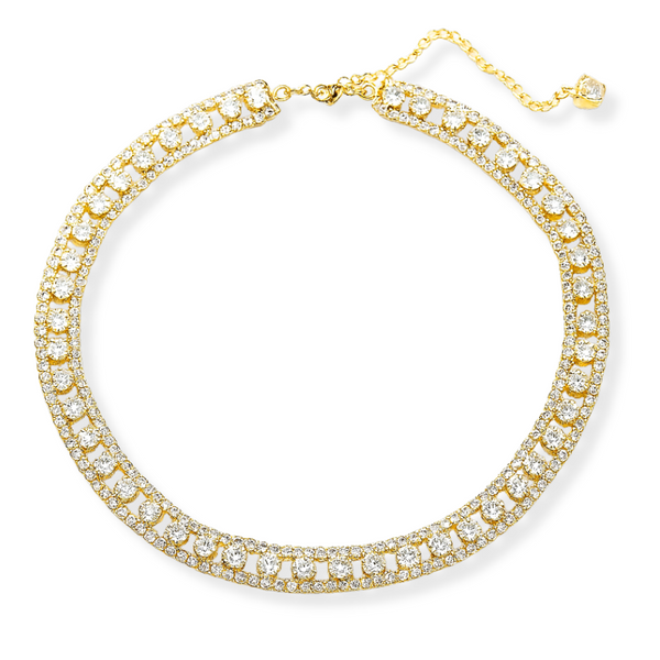 Round Elegant Crystal Necklace