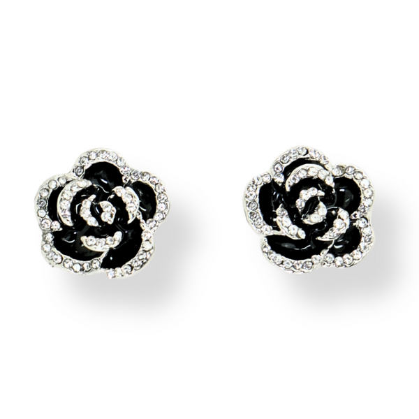 Crystal Rose Earrings
