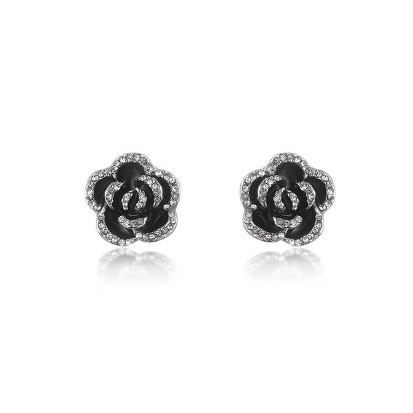 Crystal Rose Earrings