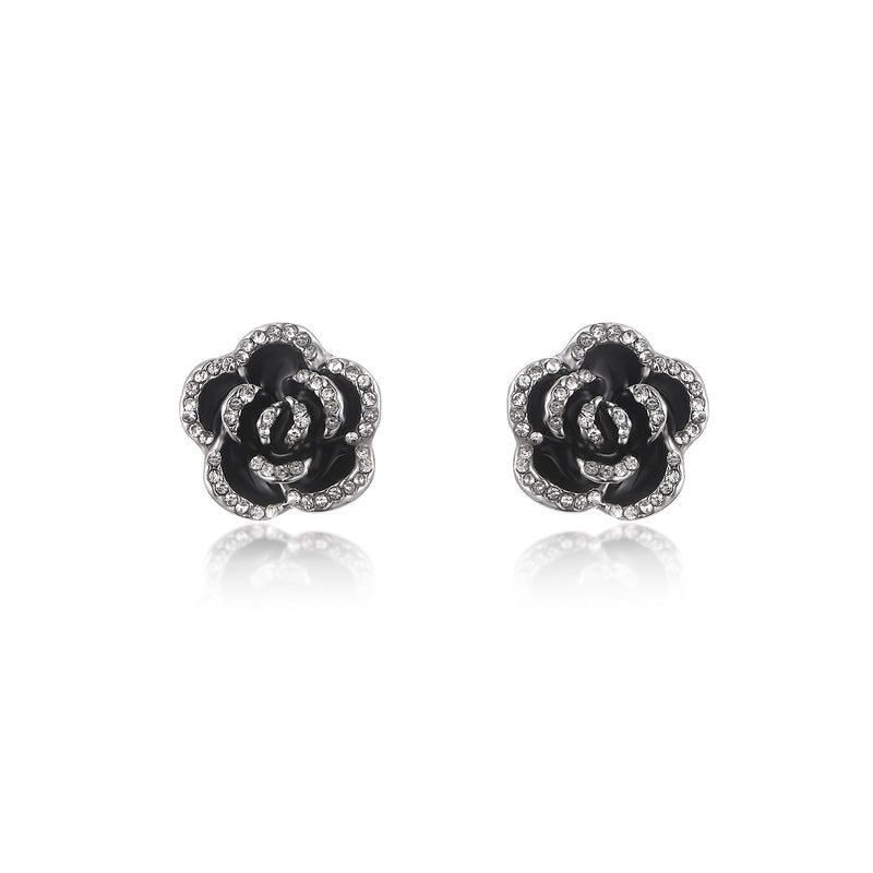 Crystal Rose Earrings