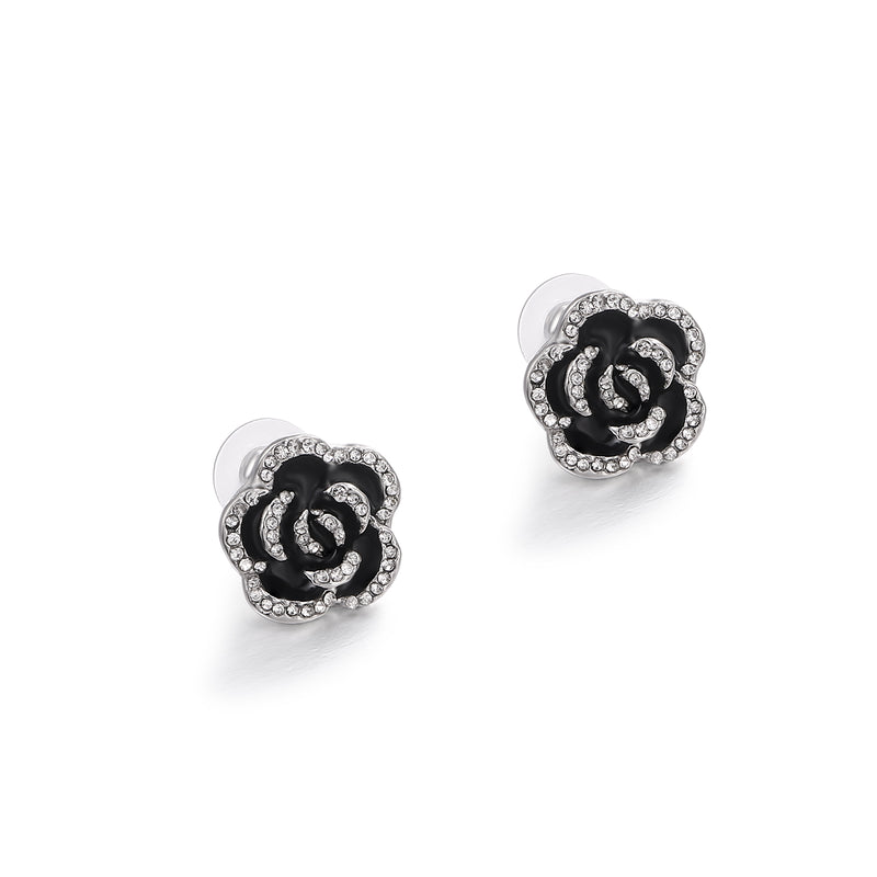 Crystal Rose Earrings