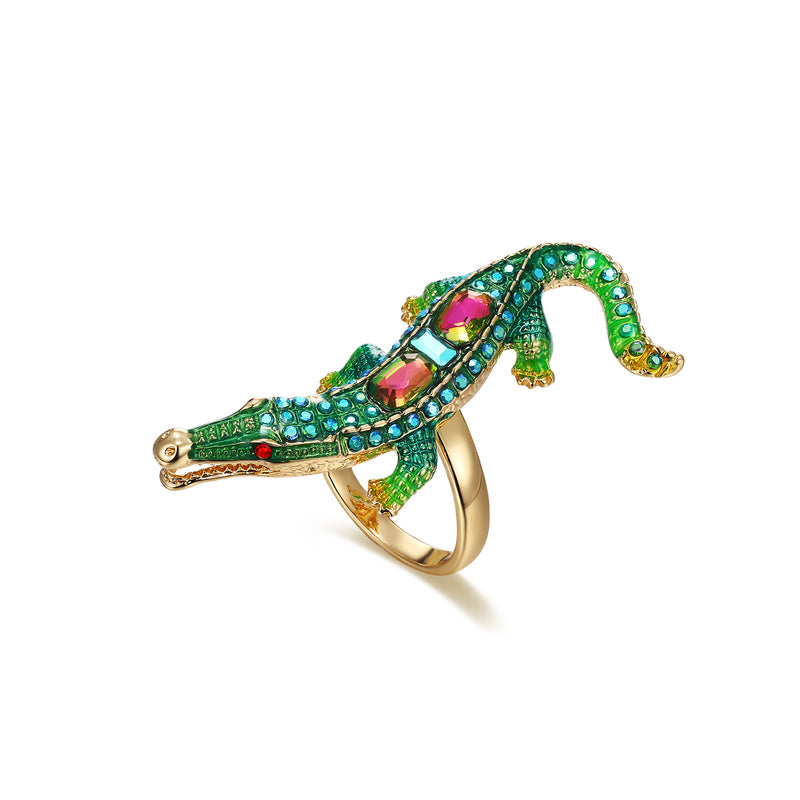 Adjustable Crocodile Ring