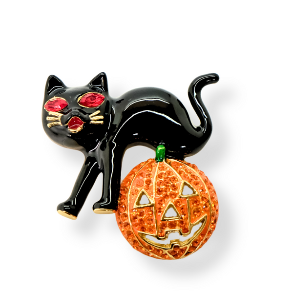 Halloween Cat Brooch