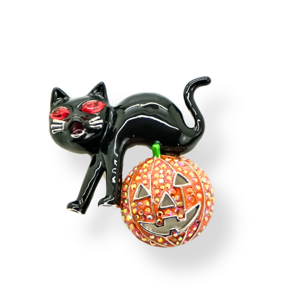 Halloween Cat Brooch