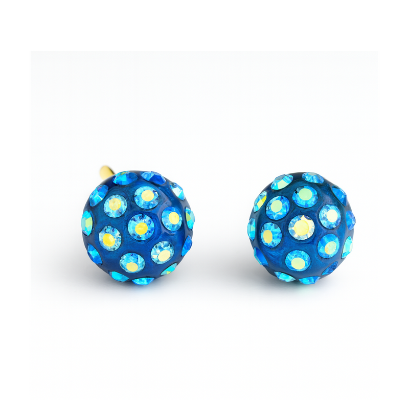 Small Crystal Clip On Earrings