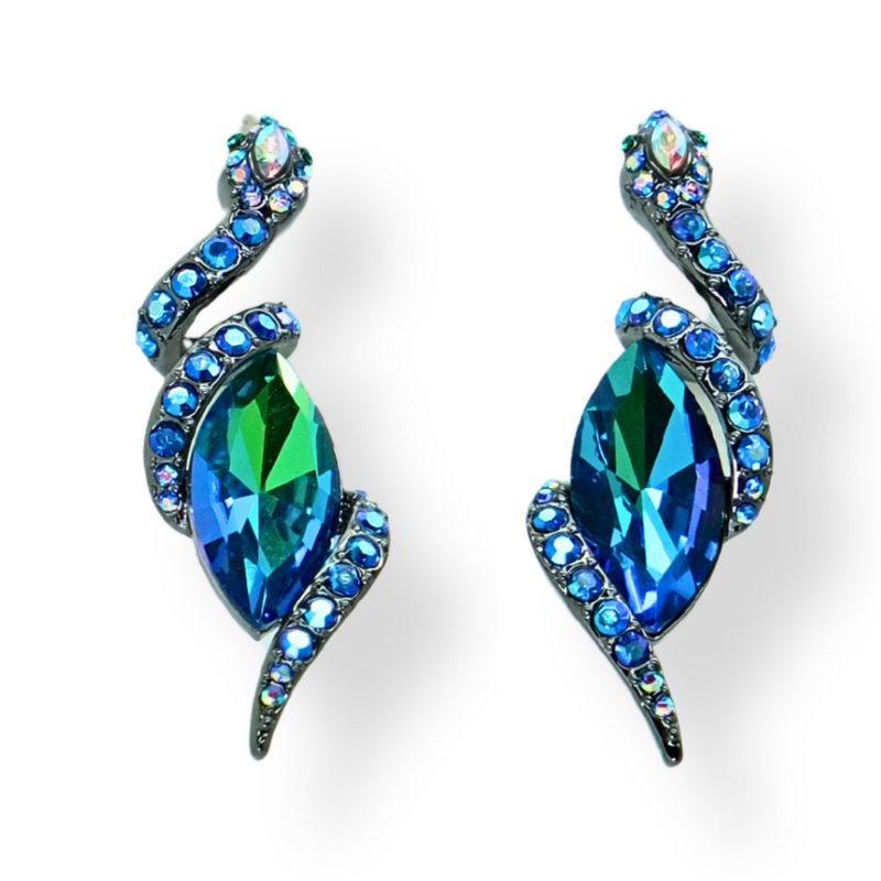 Coiled Serpent Earrings