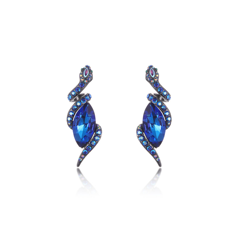 Coiled Serpent Earrings