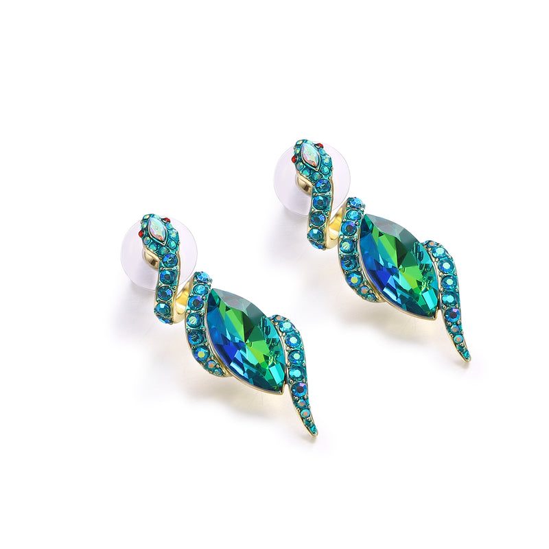 Coiled Serpent Earrings