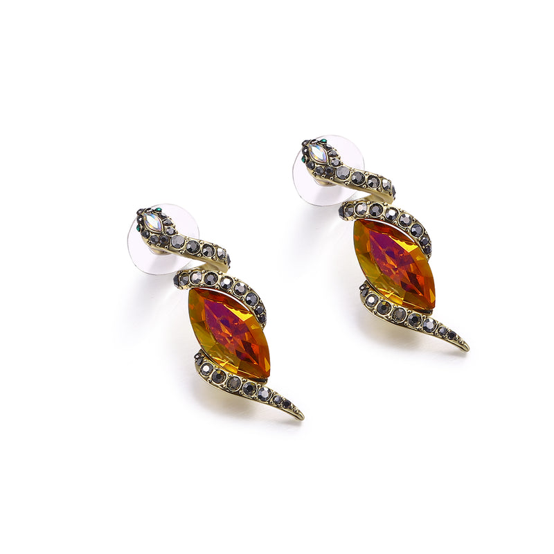 Coiled Serpent Earrings