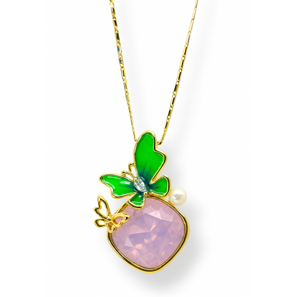 Double Butterfly Pendant