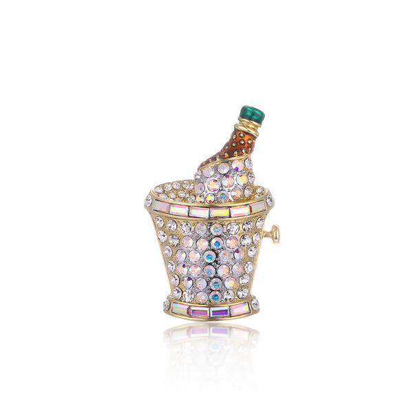Celebration Champagne Bucket Brooch