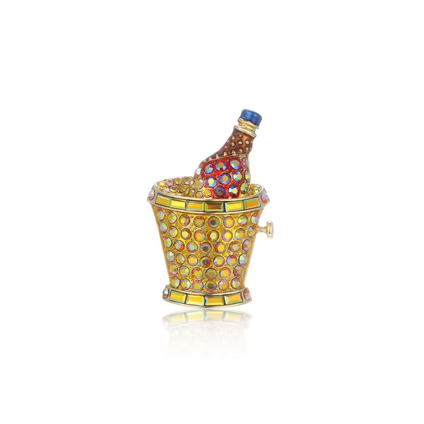 Celebration Champagne Bucket Brooch