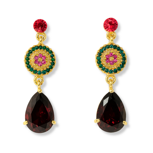 Small Triple Drop Earrings
