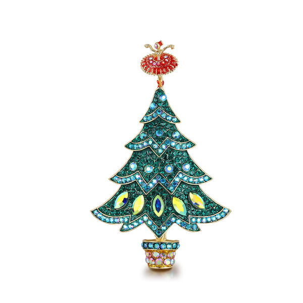 Ballerina Christmas Tree Brooch