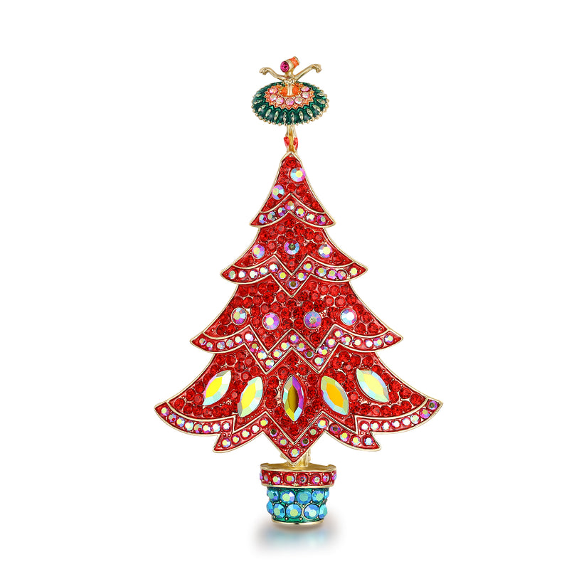 Ballerina Christmas Tree Brooch