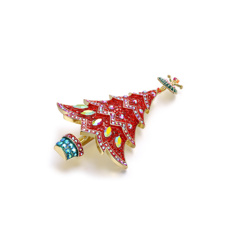 Ballerina Christmas Tree Brooch