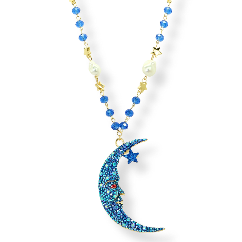 Large Cosmic Moon Necklace