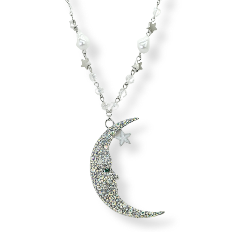 Large Cosmic Moon Necklace